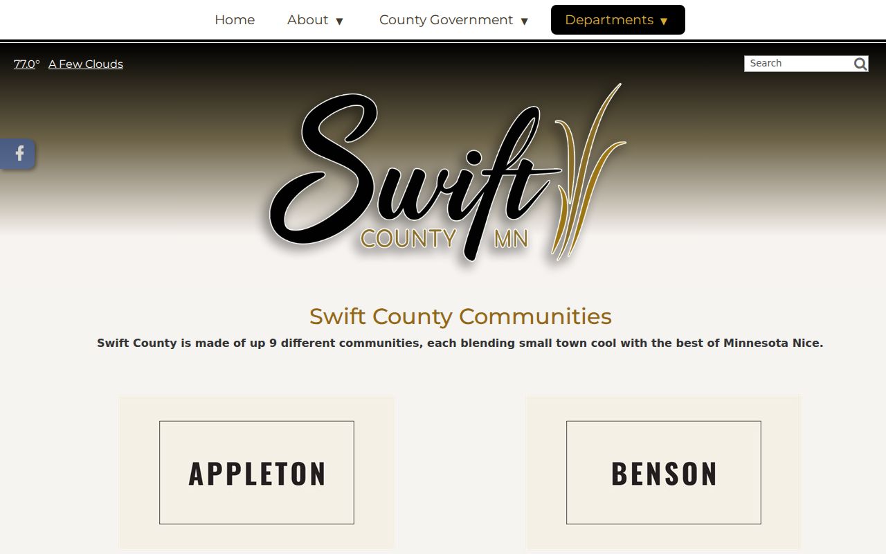 Appleton court records context from the Swift County communities listing